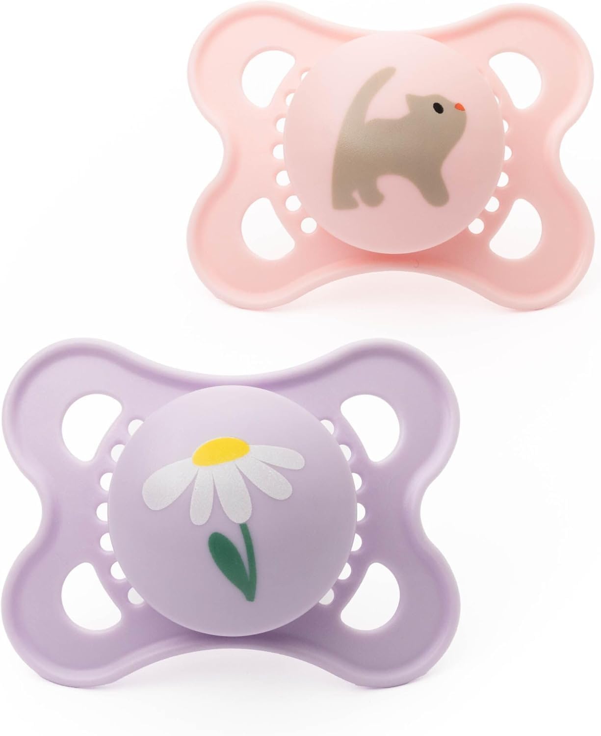 MAM Original Soothers | 0-6 Months | 2 Pack | Comes in Dummy Steriliser Case | Sustainable Materials | Baby Accessories for Newborn | Blue/Cream (Various Designs) — view 8