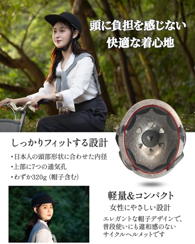 Jovno 自転車ヘルメット Mサイズ カーキ