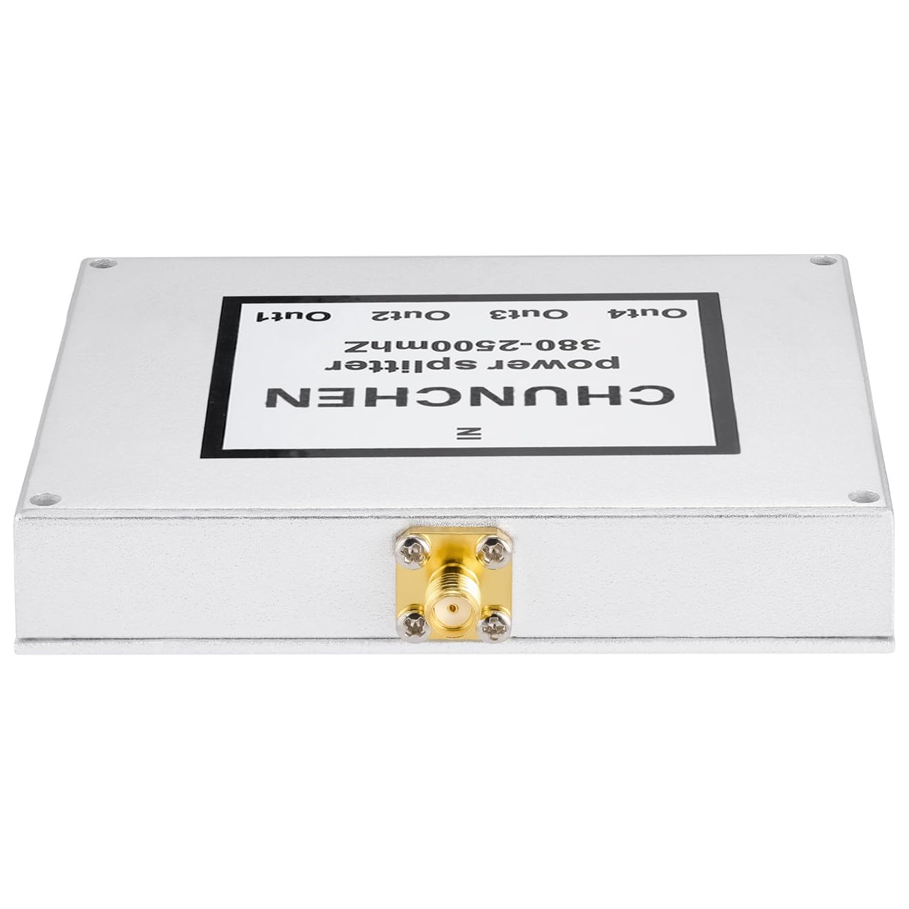 Conector SMA hembra de 4 vías, divisor de potencia de 50 ohmios, divisor de señal de 380 MHz-2500 MHz, divisor de señal de cable, 1 entrada y 4 salidas para cable de antena