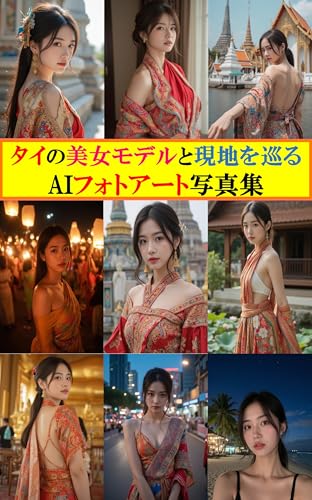 タイの美女モデルと現地を巡るAIフォトアート写真集