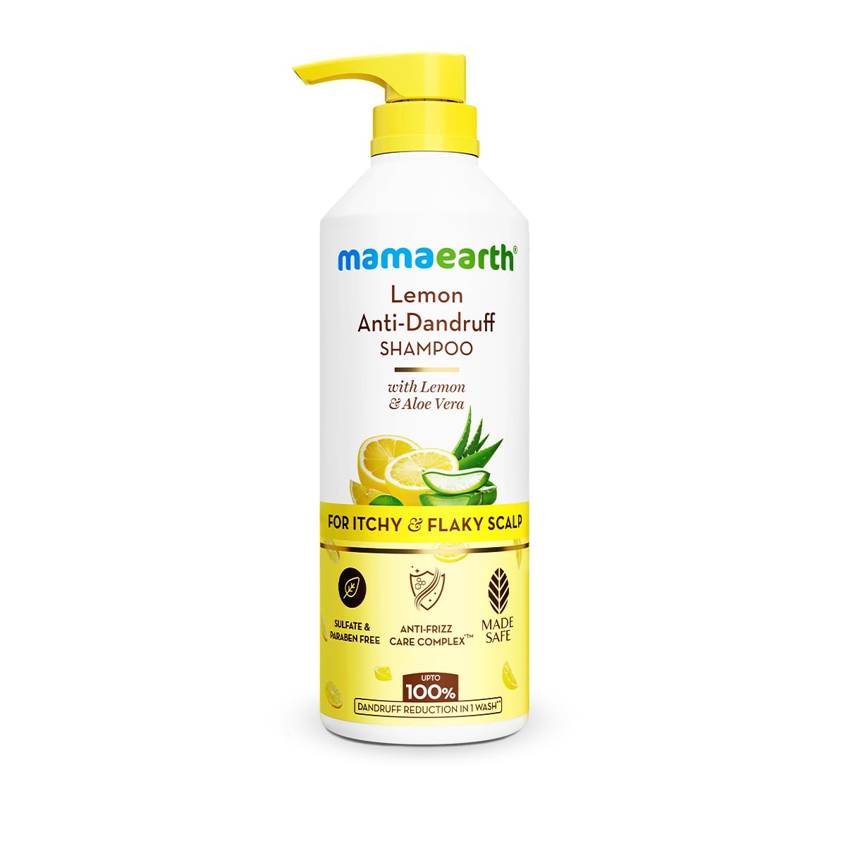 Mamaearth Lemon Anti-Dandruff Shampoo with Lemon, ZPTO, Climbazole, Aloe Vera for Itchy & Flaky Scalp | Upto 100% Dandruff Reduction & 3X Softer Hair in 1 Wash | Soothes Scalp | Reduces Frizz | 600 ml-picture-27