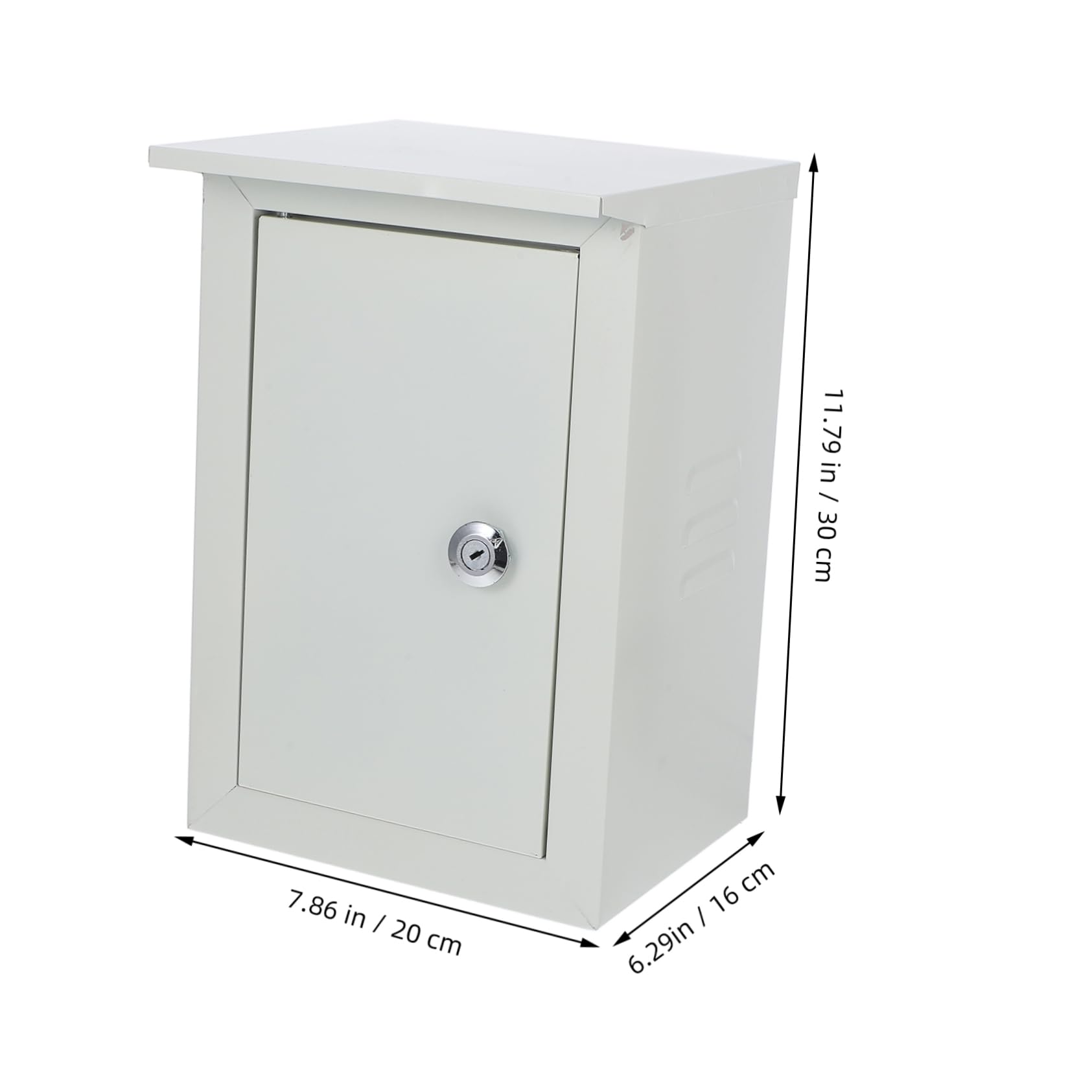 Caja de Alimentación de Pared Montada en Superficie para Exterior Beige | Aluminio, Gran Capacidad, Resistente Intemperie, Evita Entrada de Suciedad, Mantenimiento Sencillo