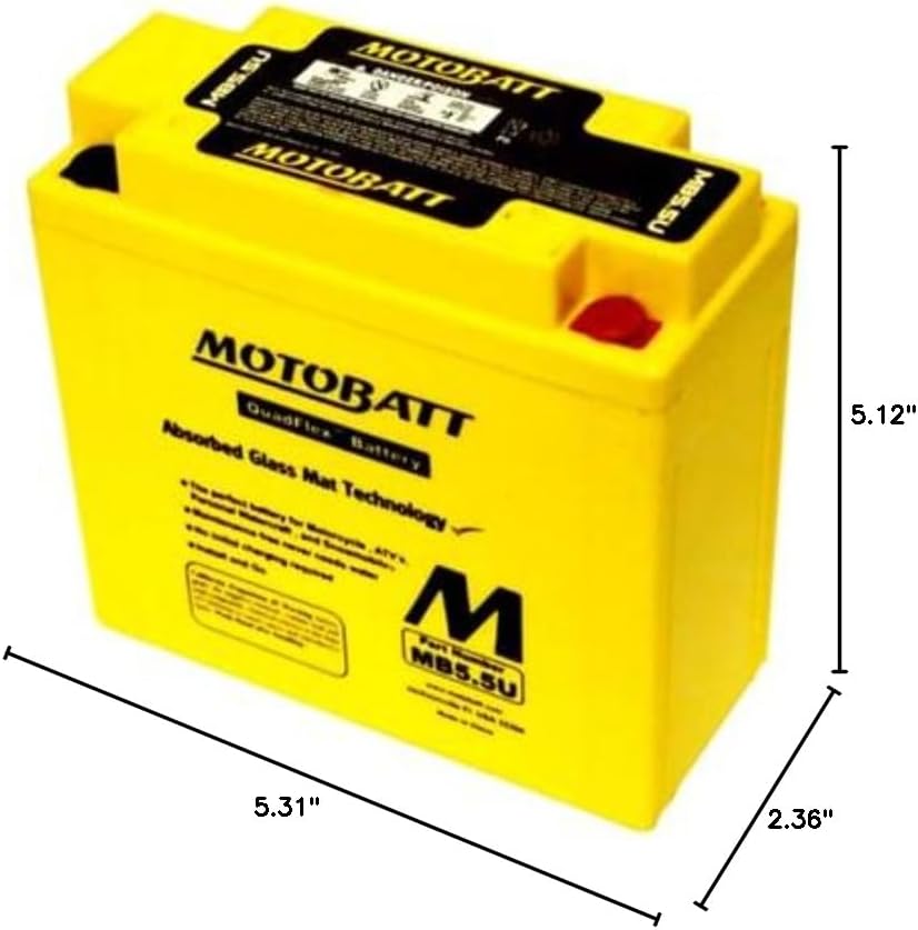 MB5.5U Battery - AGM 12V