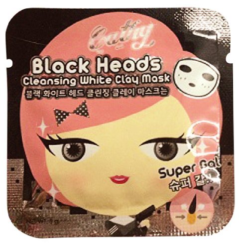 Karmart Cathy Doll Black Heads Cleansing White Clay Mask 5g.[5 Packs] [Get Free Nuture Body Scrubber]