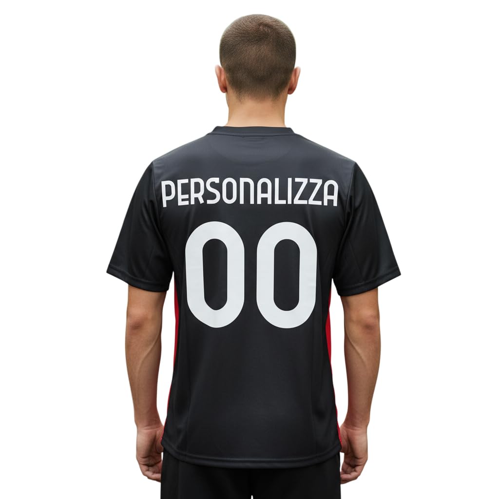 AC Milan Maglia Personalizzata con Tuo Nome o Giocatore Preferito Replica Ufficiale 2025/26, Rossonera a Strisce