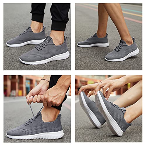 Image of YDB Men's Running Shoes Ultra Lightweight Breathable Walking Shoes Non Slip Athletic Fashion Sneakers Mesh Workout Casual Sports Shoes