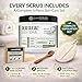 pureSCRUBS Premium Lemongrass Dead Sea Salt Body Exfoliator Scrub, Full Exfoliating Body Scrubber - Large 16oz Jar, Filled With Essential Oils, Includes Spoon, Loofah & Exfoliating Skin Soap