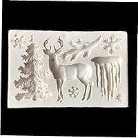 Vista 1 de Molde de silicona para pastel de árbol de Navidad, moldes de caramelo de chocolate, galletas, pastelería, galletas, herramientas para pasteles