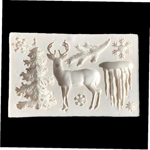 Molde de silicona para pastel de árbol de Navidad, moldes de caramelo de chocolate, galletas, pastelería, galletas, herramientas para pasteles