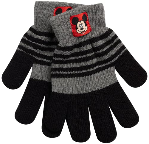 Disney Mickey Mouse 4-Pack Winter Gloves, Boys Glove Pair for Kids, Insulated, Windproof and Waterproof, Size 4-7 Years, Multi4