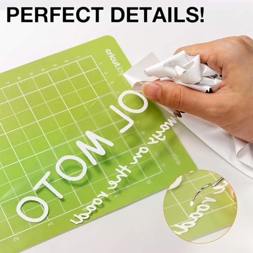 HTVRONT HTV Roll Heat Transfer Vinyl - 12" x 8ft White HTV Vinyl for Shirts, Iron on Vinyl for All Cutting Machine - Easy to Cut & Weed for Heat Transfer Design (White) - Image 5