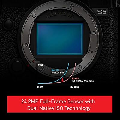 Panasonic LUMIX S5 Full Frame Mirrorless Camera, 4K 60P Video Recording with Flip Screen & WiFi, LUMIX S 20-60mm F3.5-5.6 Lens, L-Mount, 5-Axis Dual I.S., DC-S5KK (Black)