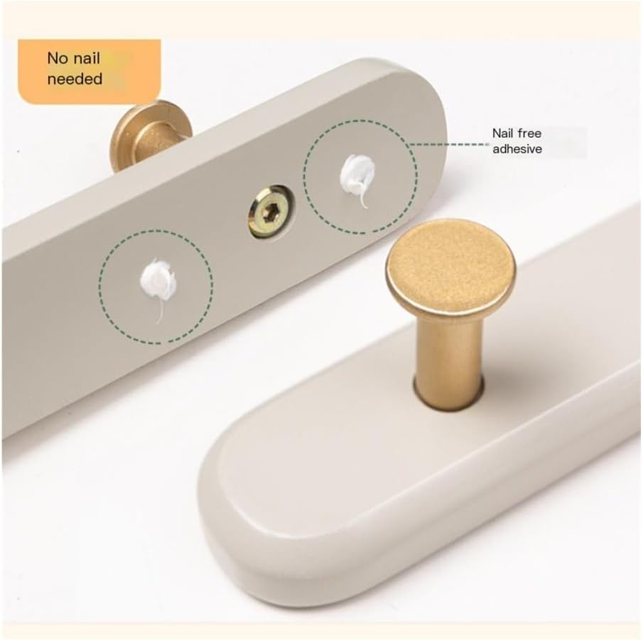 Hat Rack for Wall No-Punch Wall Hooks for Bedroom Door, Closet & Entryway - Damage-Free Hanging(Green)