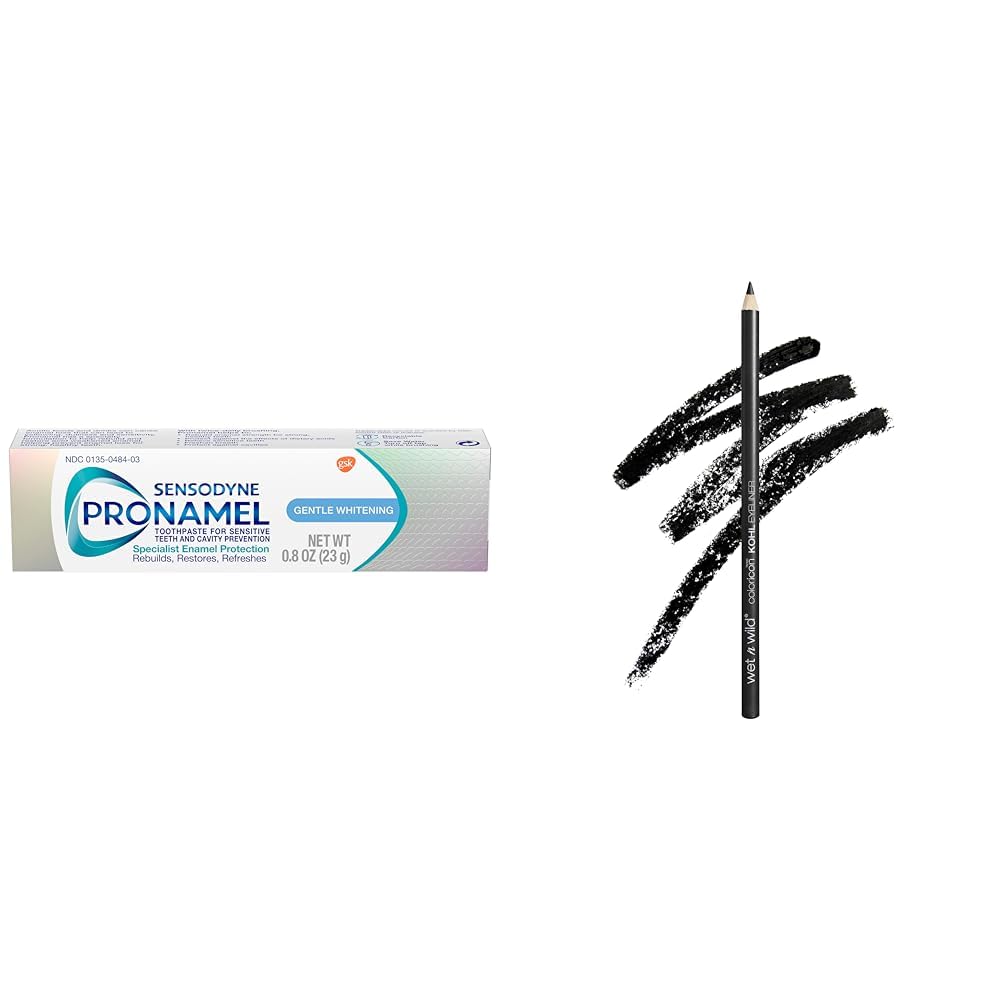 Sensodyne 0 8oz Toothpaste Wet n Wild Black Babys Got Black Eyeliner Pencil Travel Bundle