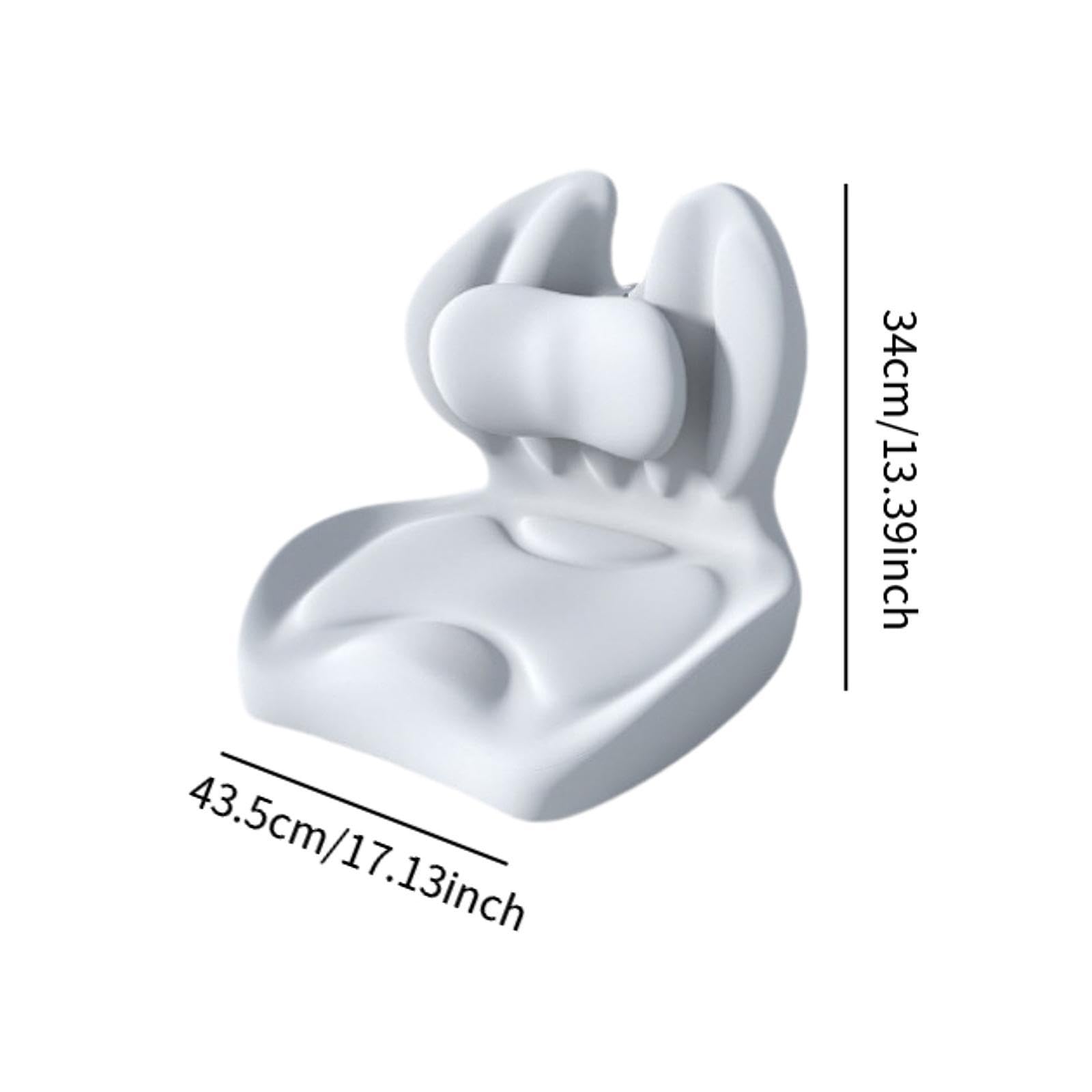 Sharplace Cuscino Sedile in Memory Foam Cuscino Lombare Versatile Morbido Comodo Coperchio Rimovibile di Supporto Posteriore per sedili Auto, Grigio