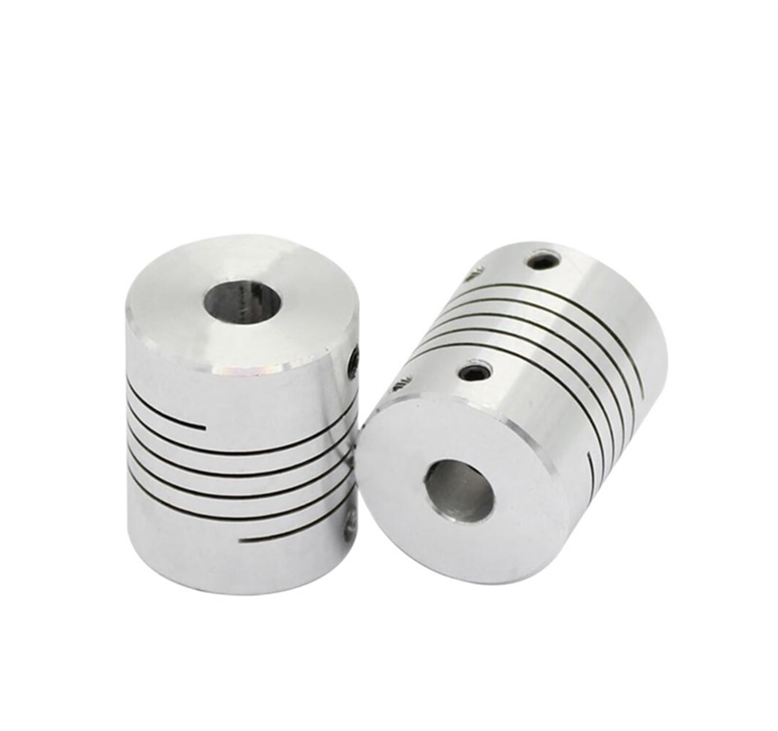 Rigid coupling,Stainless steel rigid coupling 4PCS D19L25 CNC Motor Shaft Coupler Flexible Coupling(5x6.35)
