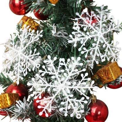 Christmas Tree Decoration Hanging Snow Flake - Pack of 6 8INCH