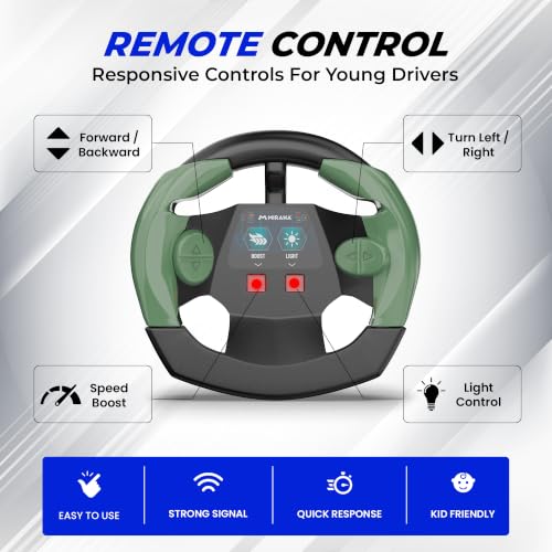 Image of Mirana Bolter SUV Remote Control RC Car for Kids | 1:24 Scale Racing Toy | with 1.5X Turbo Boost, LED Lights & Anti Skid Tyres | USB Type-C Rechargeable | Gift for Boys & Girls 4+ Years, Green