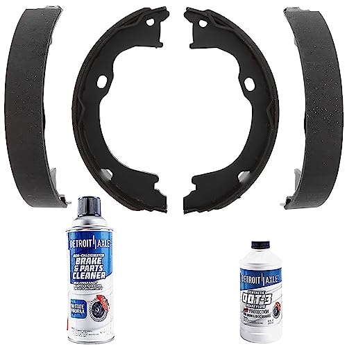 Detroit Axle - Rear Brake Shoes for Jeep Wrangler JK Liberty Gladiator Dodge Nitro, Semi-metallic Brake Shoes Replacement
