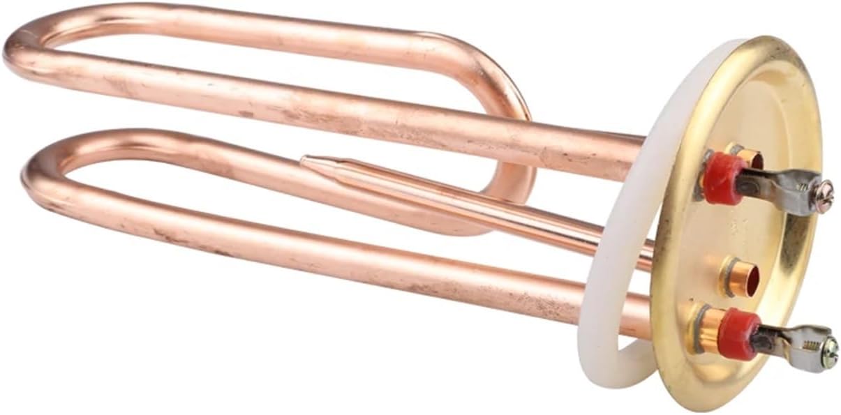 1PCS 88mm Cap 220v 3000w Boiler Electric Heating Tube With Temperature Control Hole Brass Heater Part