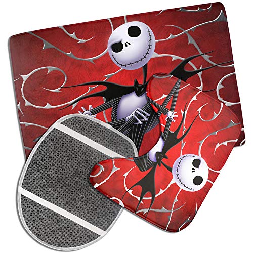 Humor Rattenfink Badezimmerset inkl. Kontur-WC-Deckelbezug und Rutschfester Zottelmatte mit Gummirückseite One Size… – Bild 5