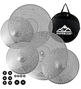 Amazon.com: EASTROCK Low Volume Cymbal Pack - 5 Piece Set, 14