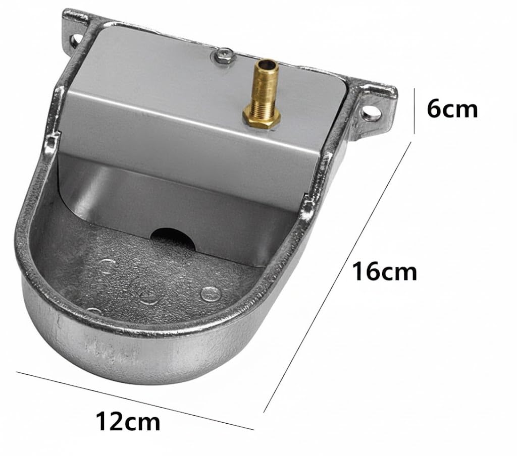 Abbeveratoio per cani automatico | abbeveratoio per cani | Bevitore d'acqua per cani 12 x 16 x 6 cm | abbeveratoio per cani alluminio parete | Dispenser d'acqua da parete automatico | Fornitore acqua