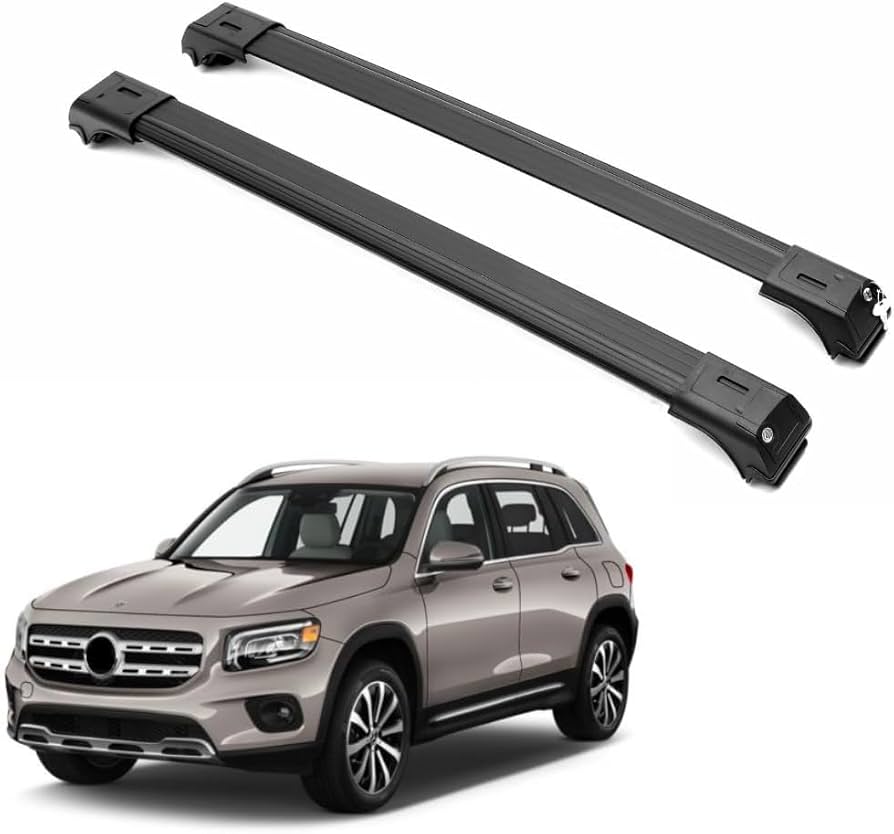 ベンツ GLB X247 ルーフラック サイド 4個 ブラック メルセデス ベンツ GLBクラス X247 2019年- ルーフキャリア