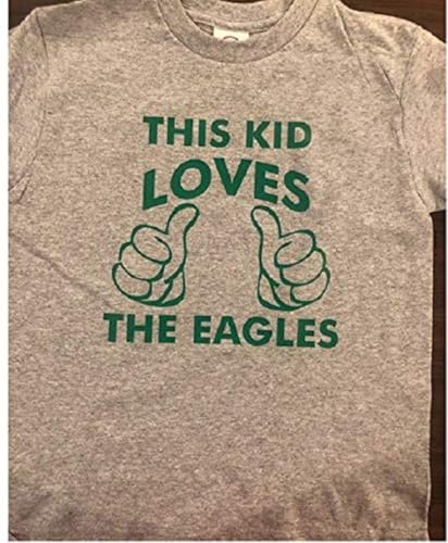 This Kid Loves The Eagles Football Birds Shirt Toddler Kids Youth Boys Girls Tshirt White2