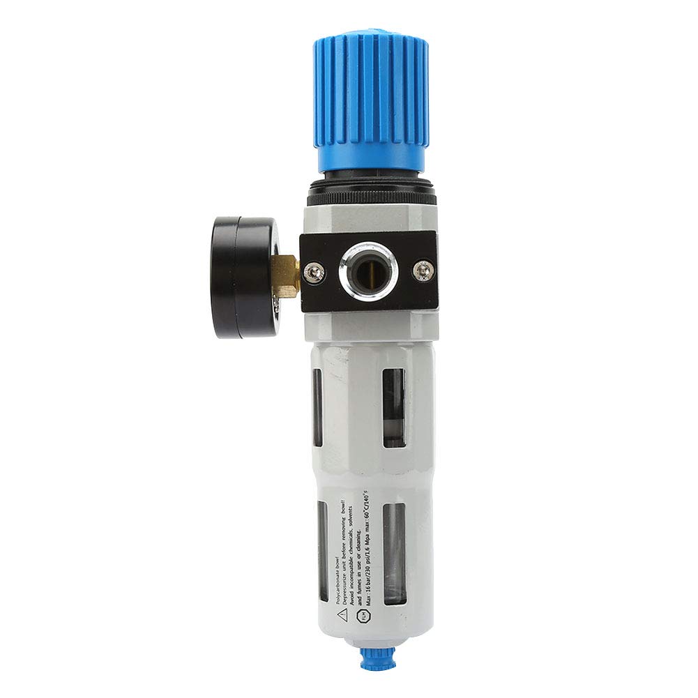 Jectse Régulateur de filtre de compresseur d'air, réducteur de pression, filtre à eau pour piège à humidité de lubrificateur miniature, pour compresseurs d'air, outils pneumatiques, installation D