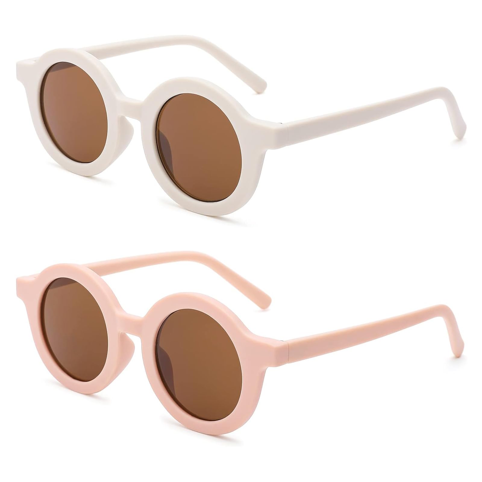 Occhiali da sole rotondi per bambini svegli Ragazza Ragazzi Opaca Coloful Sfumature All'aperto Protezione UV400 Spiaggia Eyewear