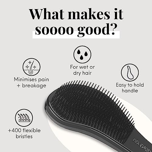 Lily England Detangle Hair Brush for Thick Curly & Straight Hair - Image 4