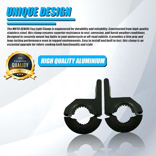 Image of 30MM Universal Fog Light Clamp for All Bikes | Durable Handlebar Mounting Solution ( Pack of 2)