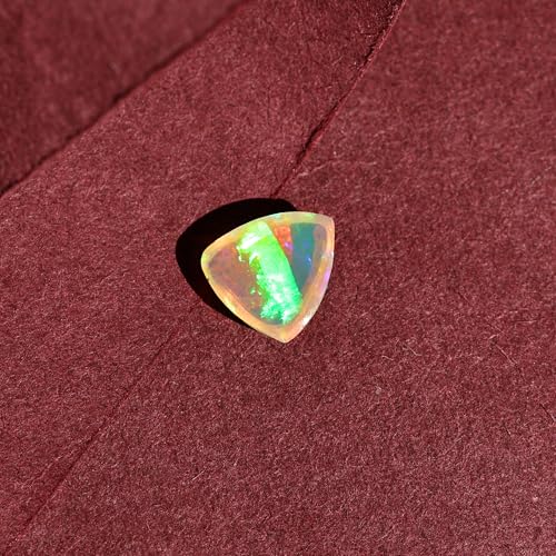 Opale éthiopienne trillion cabochon opale blanche naturelle 8mm