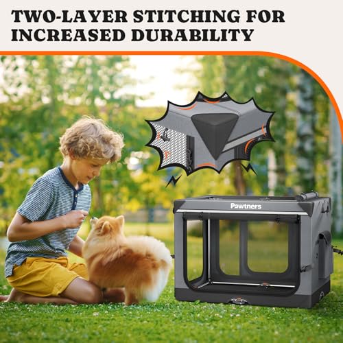 Collapsible-Dog-Crate-Foldable-Soft-Sided-Dog-Crate-for-Dogs-Portable-Dog-Travel-Kennel-with-Soft-Mat-for-Indoors-Outdoors