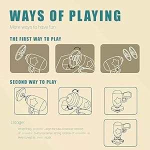   Cat-Fetch-Toy-Interactive-Cat-Flying-Disc-Toy-with-1-Light-Up-Spinning-Tops-1-LED-Flying-Propellers-and-4-Flying-Propellers-Cat-Track-Toy-for-Cat-Training-Hunting-Chasing-Blue