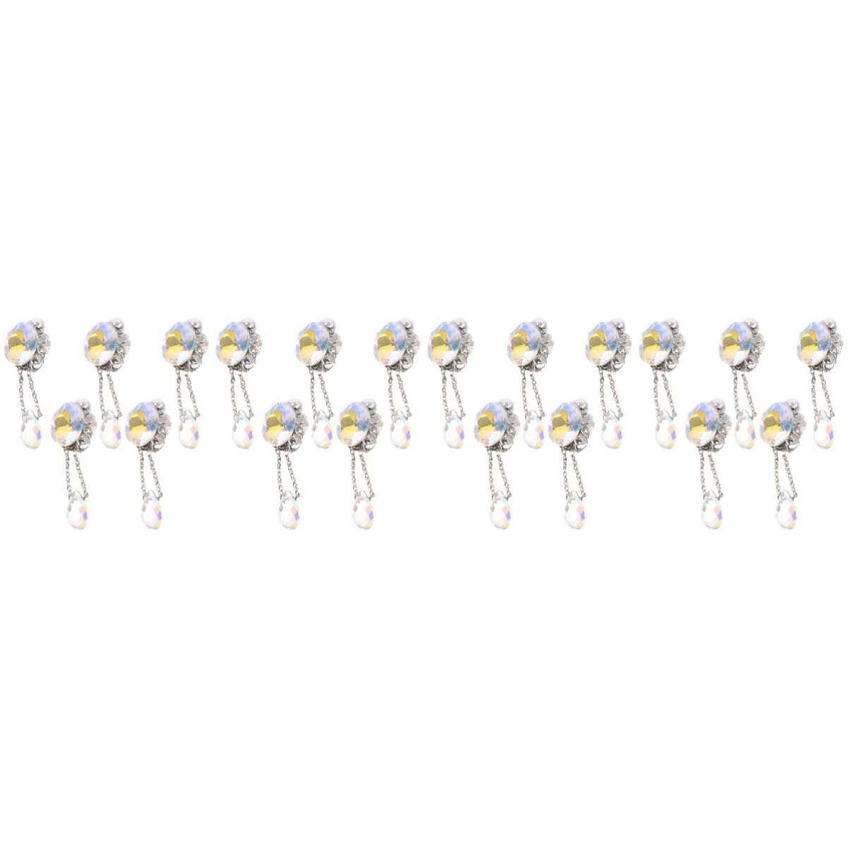 VALICLUD 4 Set Pendente Decorazione Arte Gemme E Ciondoli Per Unghie Cristalli Manicure Forniture Gioielli Arredamento Ciondolo Fabbricazione Uv Cristallo Di 5 Pezzi*4