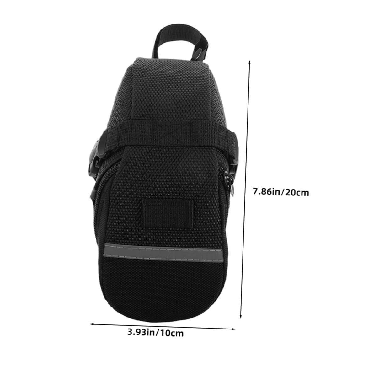 Mikikit 2pcs Lightweight Cycling Storage Pouch for Mountain Road Bikes Easy Installation Under Seat Pack for Tools Phones Essentials