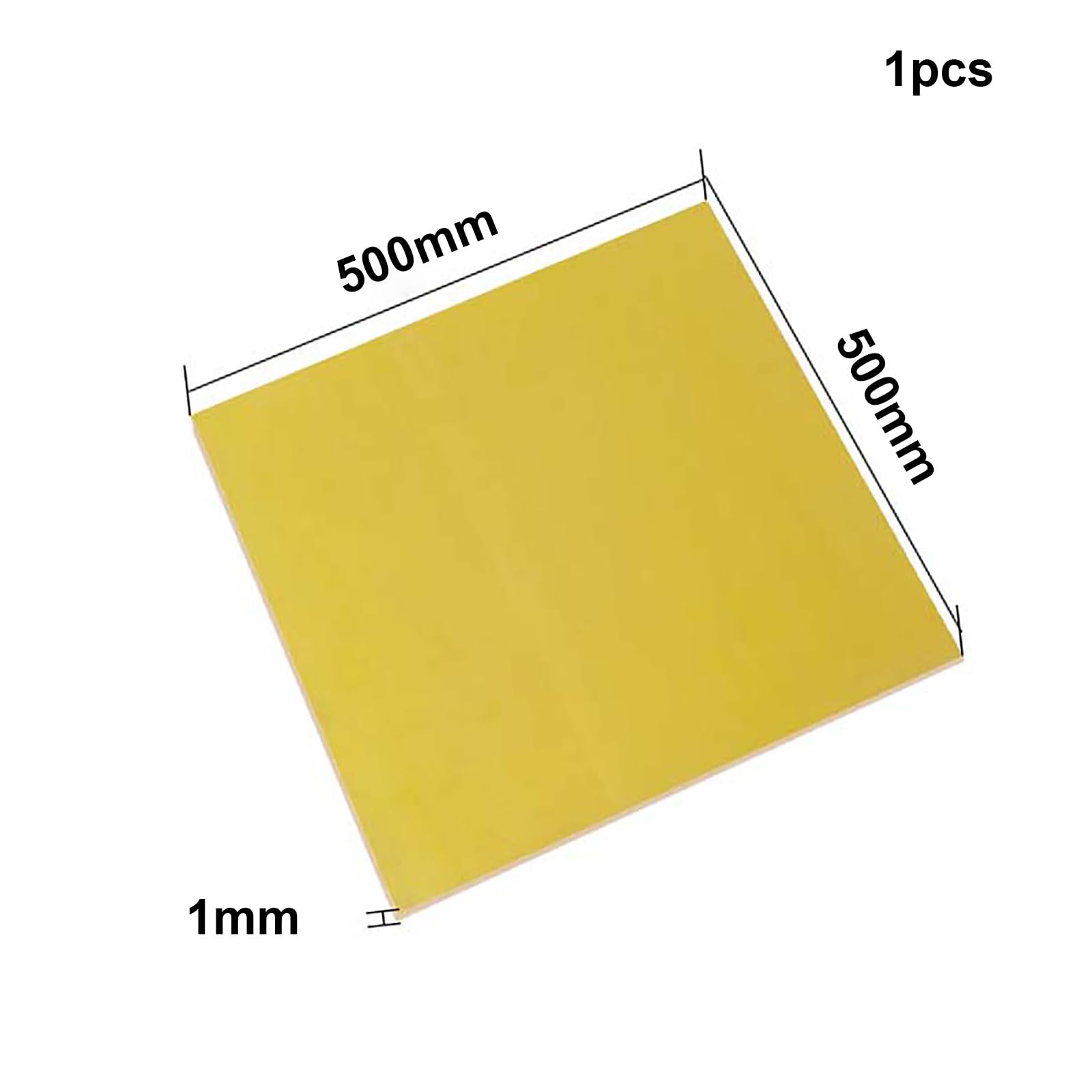 COYOUCO Epoxid Board Epoxy Sheet Harz Fiberglas Platte Isolierplatte Wärme, 500 * 500 Mm, 1-2 Stück,500mm*500mm*1mm (1 piece)