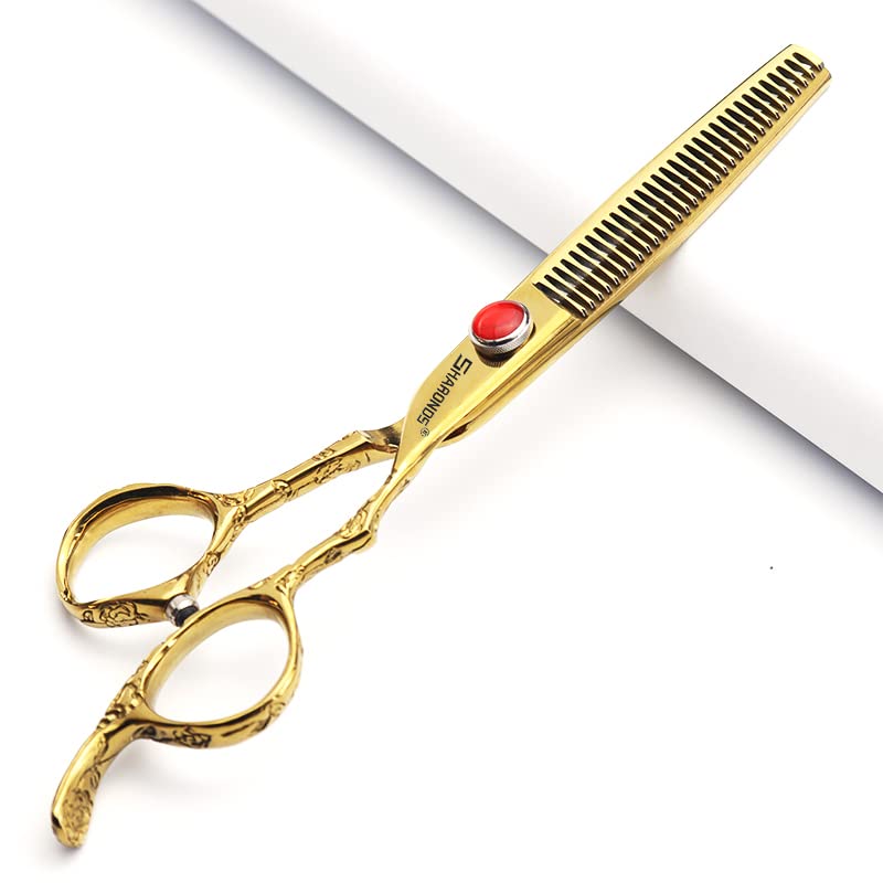 Tijeras profesionales de 7 pulgadas, tijeras de corte de pelo japonesas de acero inoxidable para peluquería (2 piezas set-C)