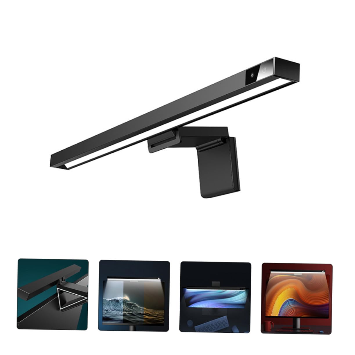 SEWACC Luz del Monitor Computadora Lámpara de Pantalla Ajustable para Oficina Diseño USB y Cuidado Visual