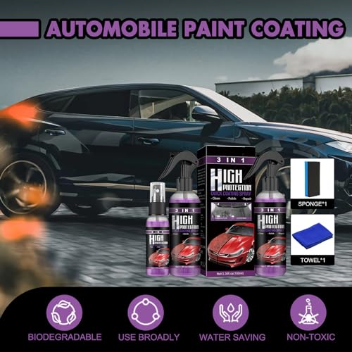 Spray 3 en 1 para protección y reparación rápida de autos miniatura 6