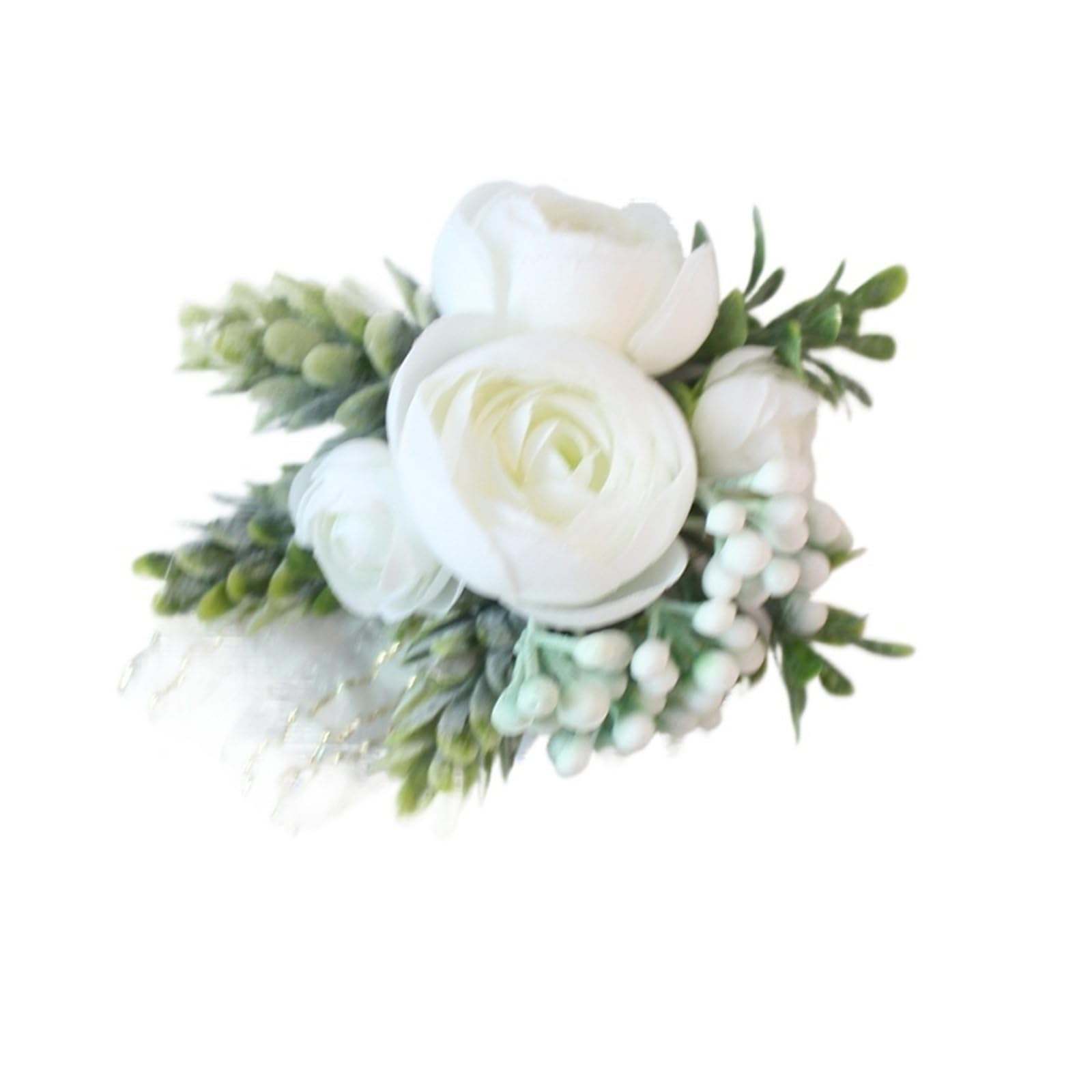 MQFBNNP Wedding boutonniere Meldel Rose Bud Wrist Corsage Hand Flower Man Boutonniere(Wrist flower-G)