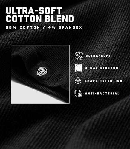 Gymreapers Mens Tank Tops Ribbed Sleeveless Undershirts - Cotton Fit Breathable Tank for Gym, Workout & Training - Pack of 3 (US, Alpha, Medium, Regular, Regular, Black)