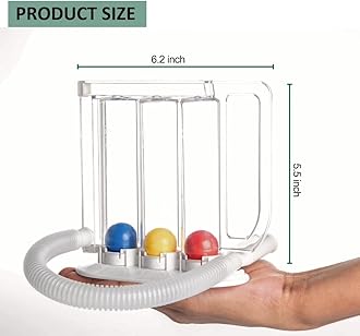 Wonder Care Deep Breathing Exerciser | Washable & Hygienic | Breath Measurement System | Lung Exerciser | with Handle