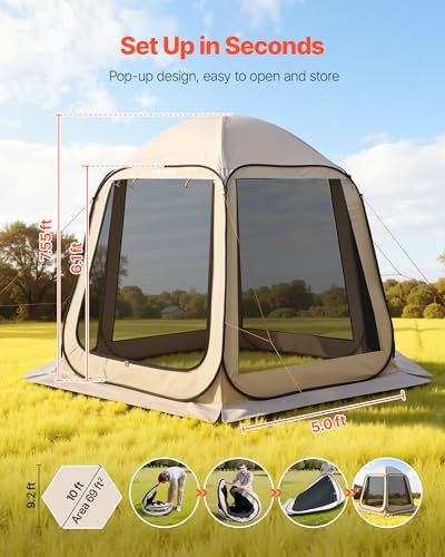 VEVOR 10x9.2 Pop Up Screen House