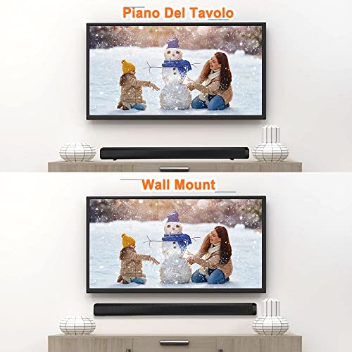 HUAQIN Soundbar TV, Bluetooth, 120W 36 Pollici 2.1...