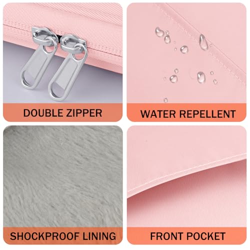 Image of HoYiXi Universal Sleeve for 7-8 inch Tablet Fire HD 8 /Fire HD 8 Plus Compatible iPad mini (6th Gen) 8.3 inch 2021, iPad mini 5 /4 /3 /2 /1, Tab A8, 7 inch-8 inch inch Android Tablet Sleeve Case-Pink