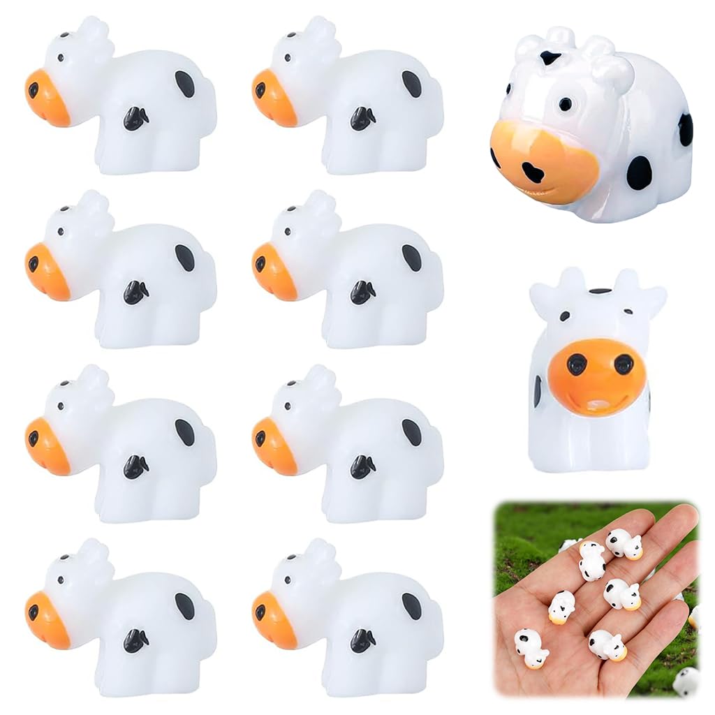 HASTHIP® 10Pcs Miniature Cow Cute Cartoonish Mini Cow Figurines Garden Resin Decoration Mini Cow Resin Miniature Decoration for Flower Pot, Planter, Desk, Flower Bed, Doll House Decoration (B0DFWBVP78) Amazon Price History, Amazon Price Tracker