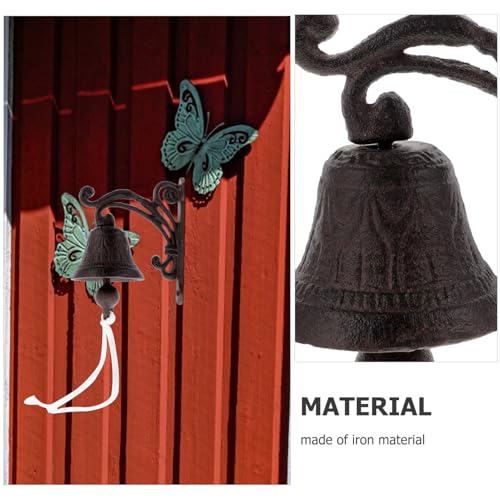 CIYODO decoração de sino de ferro doorbell sineta de mão decorações decorar sino de parede de ferro